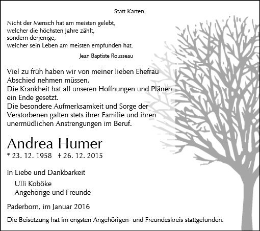 Erinnerungsbild für Andrea Humer