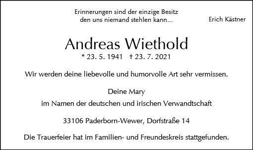 Erinnerungsbild für Andreas Wiethold