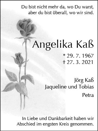 Erinnerungsbild für Angelika Kaß