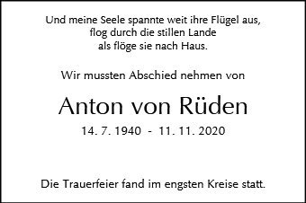 Erinnerungsbild für Anton von Rüden