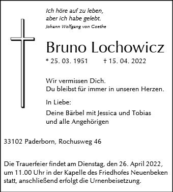 Erinnerungsbild für Bruno Lochowicz