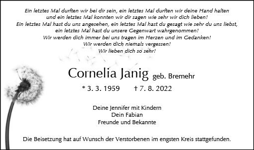Erinnerungsbild für Cornelia Janig