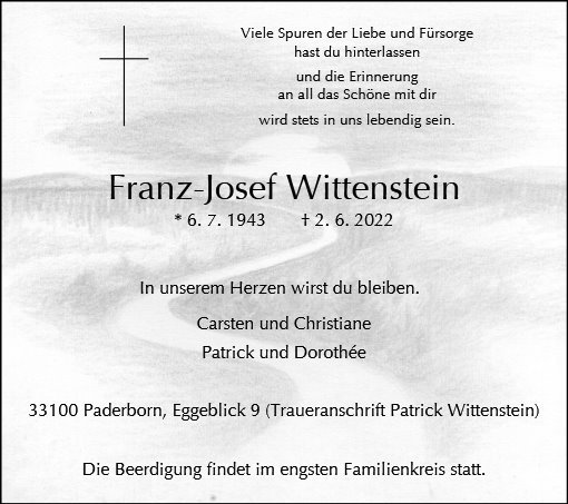 Erinnerungsbild für Franz-Josef Wittenstein