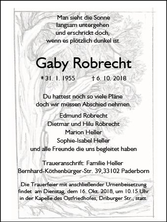 Erinnerungsbild für Gaby Robrecht