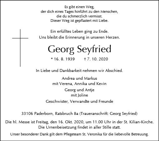 Erinnerungsbild für Georg Seyfried