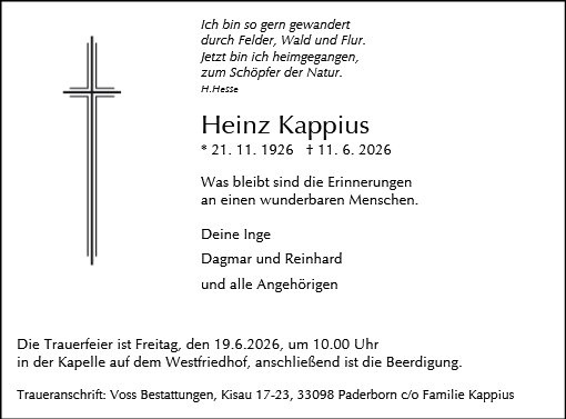 Profilbild von Heinz Kappius