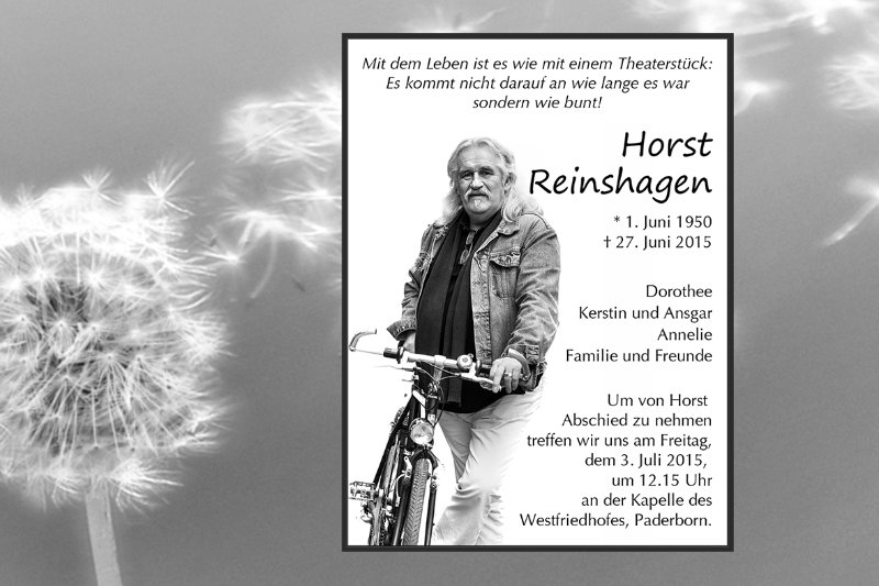 Erinnerungsbild für Horst Reinshagen