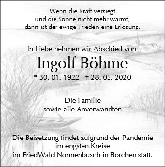 Erinnerungsbild für Ingolf Böhme