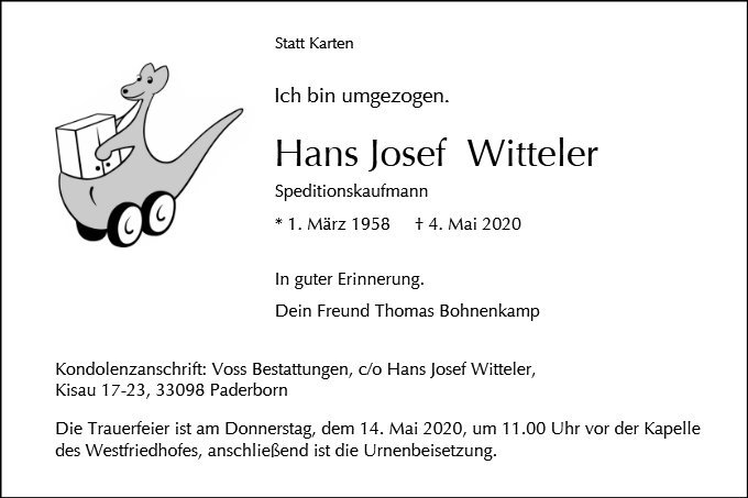 Erinnerungsbild für Johannes-Josef Witteler