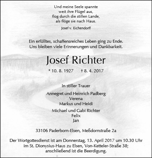 Erinnerungsbild für Josef Richter