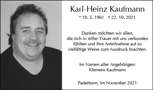 Erinnerungsbild für Karl-Heinz Kaufmann