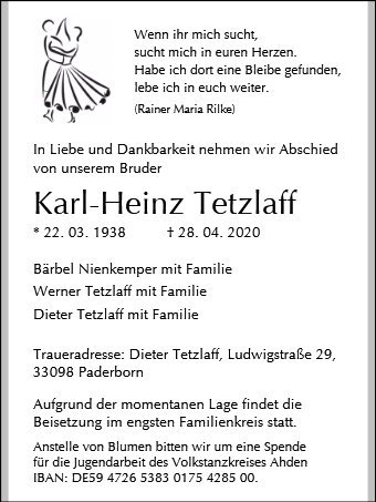 Erinnerungsbild für Karl-Heinz Tetzlaff