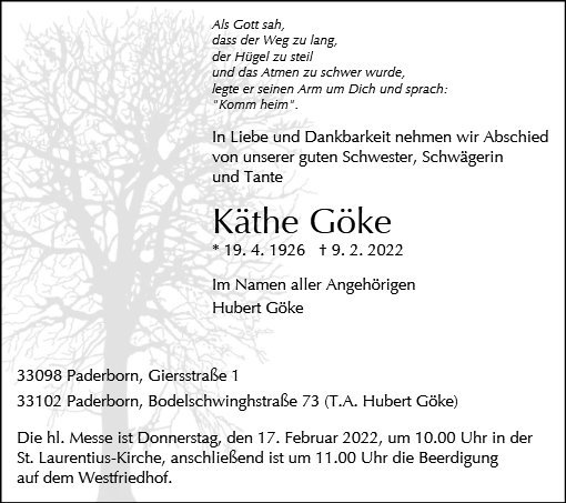 Erinnerungsbild für Katharina Göke
