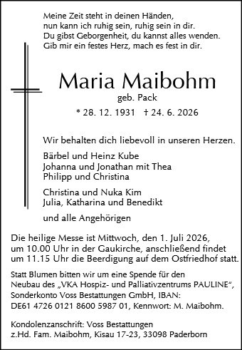 Profilbild von Maria Maibohm