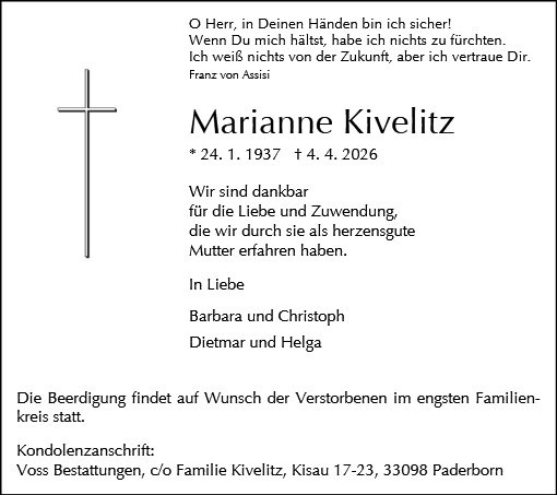 Profilbild von Marianne Kivelitz