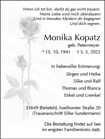 Erinnerungsbild für Monika Kopatz
