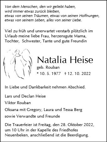 Erinnerungsbild für Natalia Heise