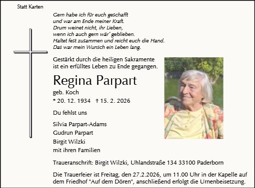 Profilbild von Regina Parpart