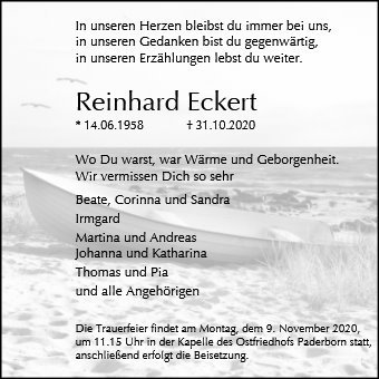 Erinnerungsbild für Reinhard Eckert