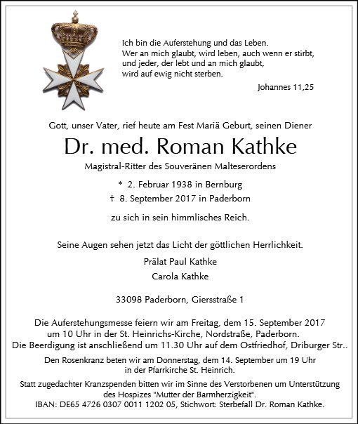 Erinnerungsbild für Dr. med. Roman Kathke