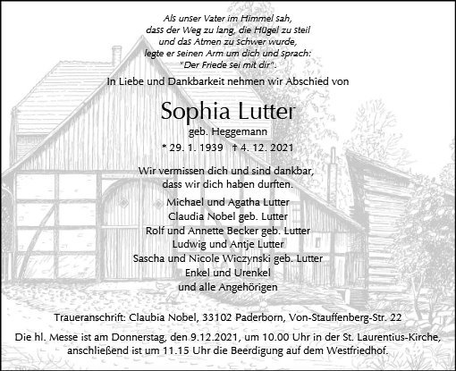 Erinnerungsbild für Sophia Lutter
