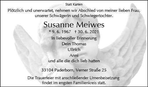 Erinnerungsbild für Susanne Meiwes