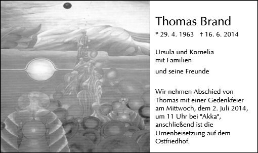Erinnerungsbild für Thomas Brand
