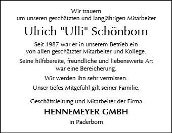 Erinnerungsbild für Ulrich Schönborn