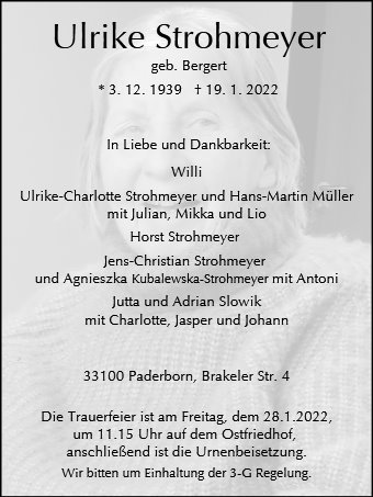 Erinnerungsbild für Ulrike Strohmeyer