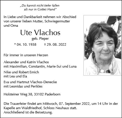 Erinnerungsbild für Ute Vlachos