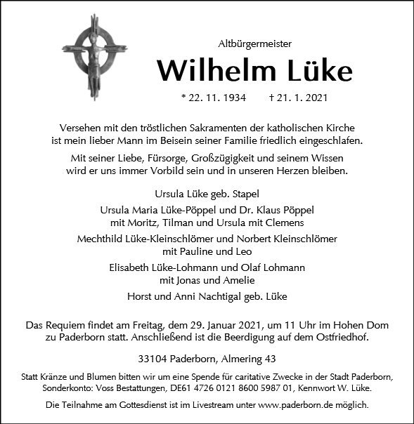 Erinnerungsbild für Wilhelm Lüke