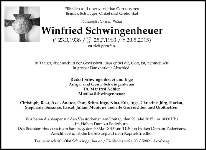 Erinnerungsbild für Winfried Schwingenheuer